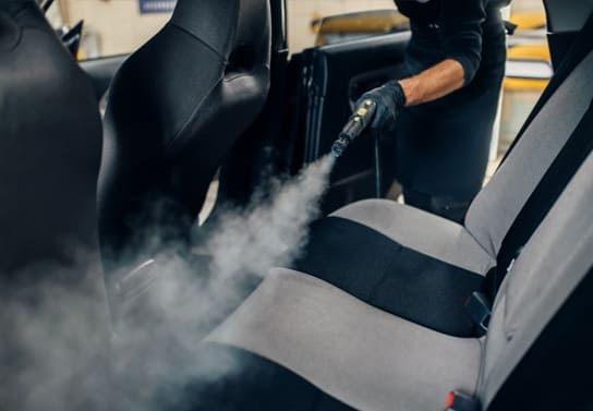 Car steam cleaning service in Kochi, Trivandrum, Kerala