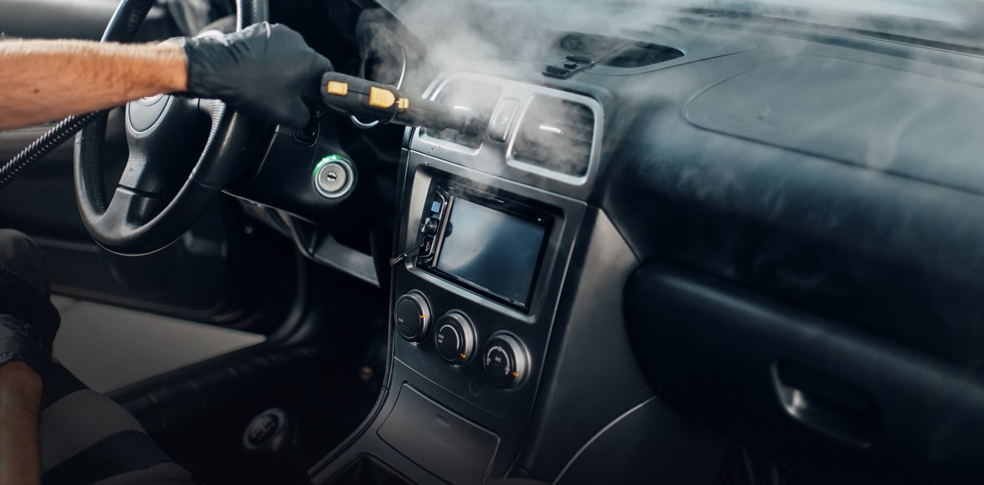 Car steam cleaning service in Kochi, Trivandrum, Kerala